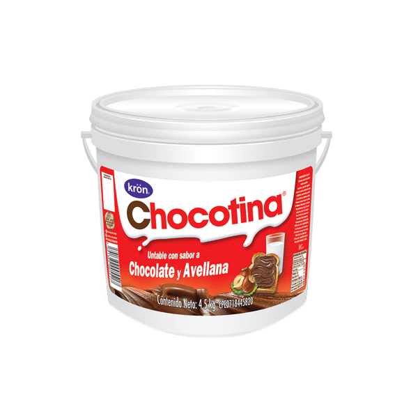 CHOCOTINA CHOCOLATE AVELLANA 4.5KG